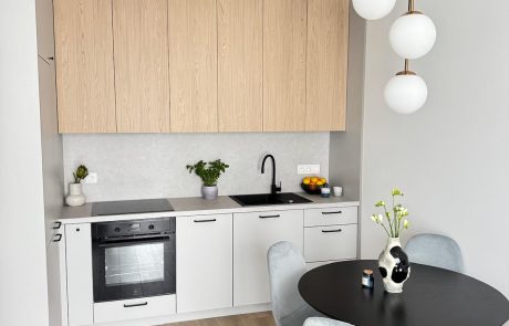 mieszkania na wynajem, Beauforta, Gdynia, salon z kuchnią